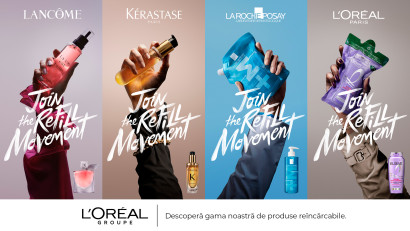 L&rsquo;Or&eacute;al invită consumatorii din &icirc;ntreaga lume să #JoinTheRefillMovement &icirc;n cea mai amplă campanie de sustenabilitate din istoria sa