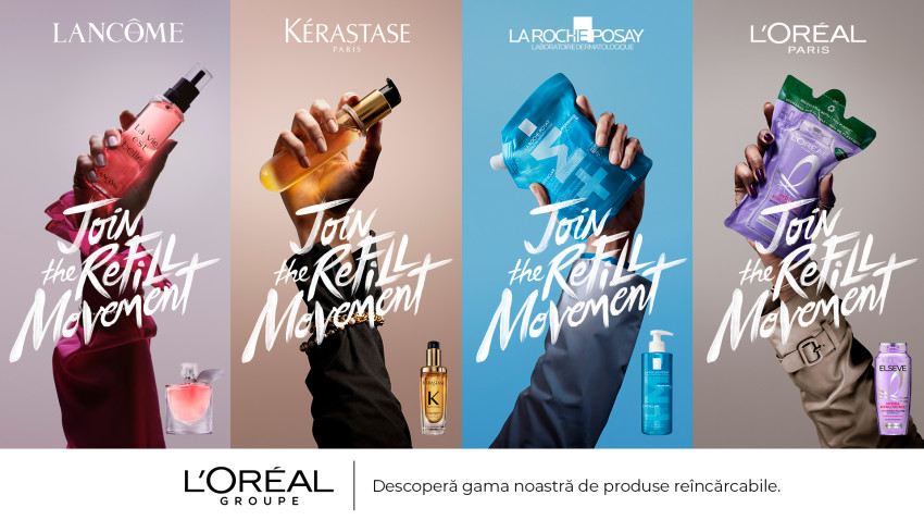L’Oréal invită consumatorii din întreaga lume să #JoinTheRefillMovement în cea mai amplă campanie de sustenabilitate din istoria sa