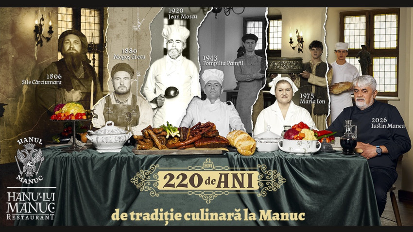 Hanul lui Manuc, 220 de ani: patrimoniu culinar și continuitate, sub blazonul familiei Cantacuzino