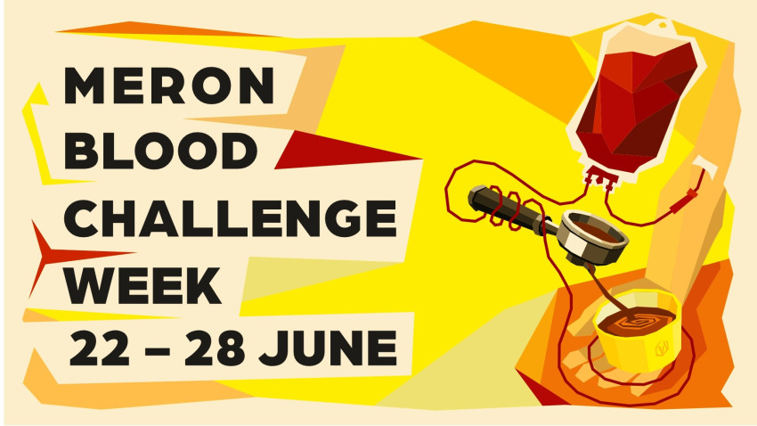 Meron lansează inițiativa Blood Challenge Week. Compania oferă o cafea fiecărui donator, pentru un gest care poate salva vieți