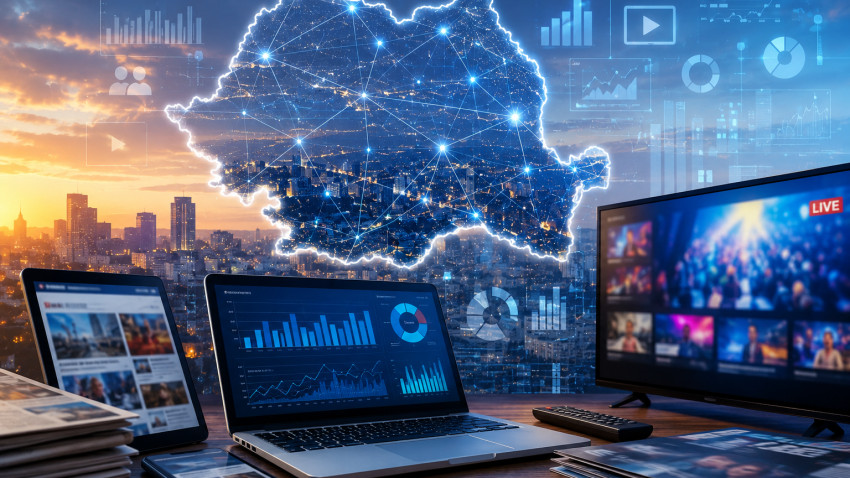 Media Fact Book 2026: Piața media din România atinge în 2025 valoarea netă de 838 milioane de euro, cu o pespectivă stabilă pentru 2026