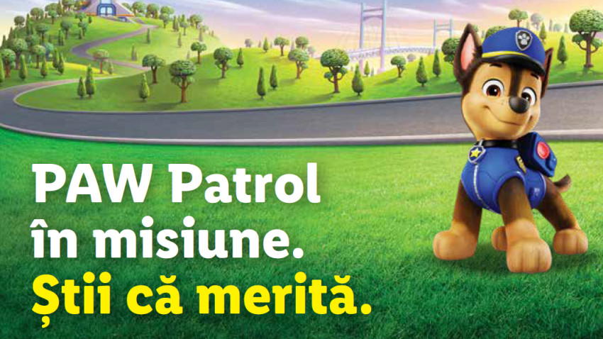 Lidl setează noi standarde în marketingul produselor destinate copiilor printr-un parteneriat exclusiv cu PAW Patrol®