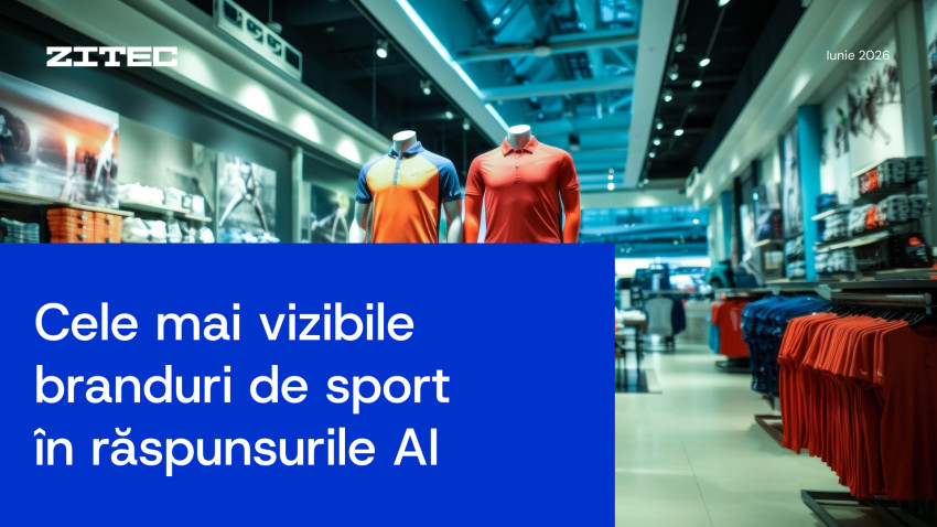 Cele mai vizibile branduri și magazine sportive în răspunsurile AI în luna Iunie 2026 | By Zitec