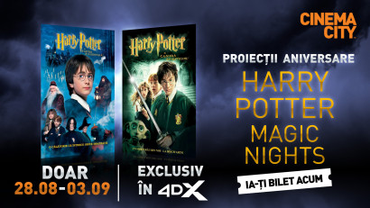 Cinema City invită fanii &icirc;napoi la Hogwarts, &icirc;ntr-un maraton magic 4DX,&nbsp;&icirc;ntre 28 august &ndash; 3 septembrie