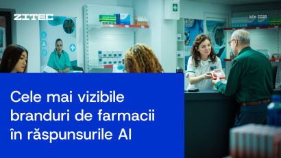 Cele mai vizibile farmacii în răspunsurile AI în luna Iulie 2026 | By Zitec