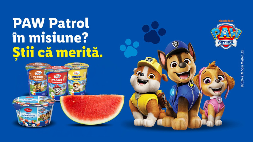 Lidl România aduce îndrăgitul univers animat PAW Patrol® mai aproape de familii printr-o selecție de produse dedicate celor mici și un concurs cu premii