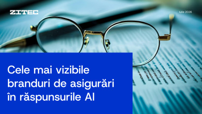 Cele mai vizibile companii de asigurări în răspunsurile AI în luna Iulie 2026 | By Zitec