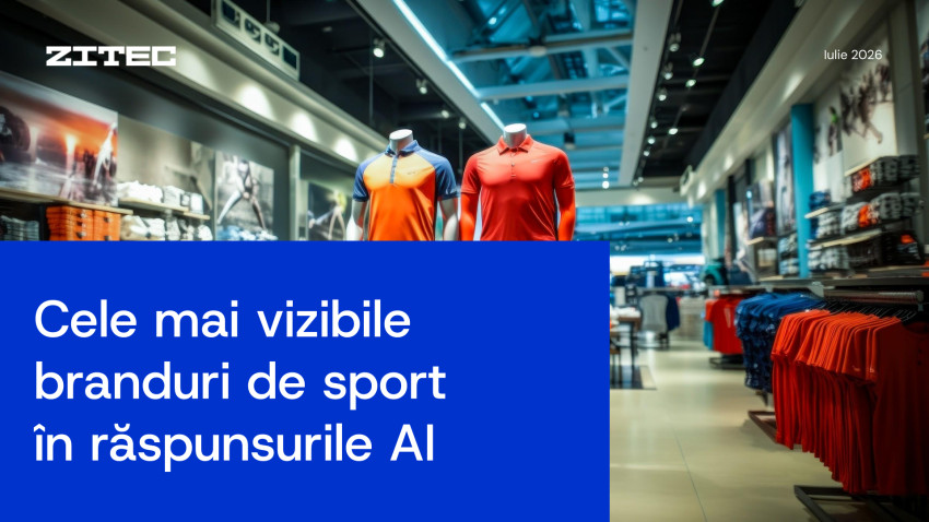 Cele mai vizibile branduri și magazine sportive în răspunsurile AI în luna Iulie 2026 | By Zitec