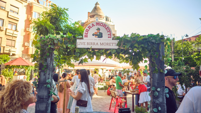 Birra Moretti® a adus spiritul unei autentice piazzette italiene în București, invitând publicul să savureze plăcerile simple ale vieții