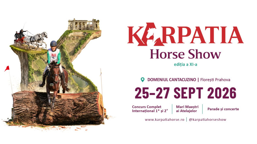 Karpatia Horse Show 2026 pe Domeniul Cantacuzino: tradiție ecvestră și renașterea unui simbol arhitectural