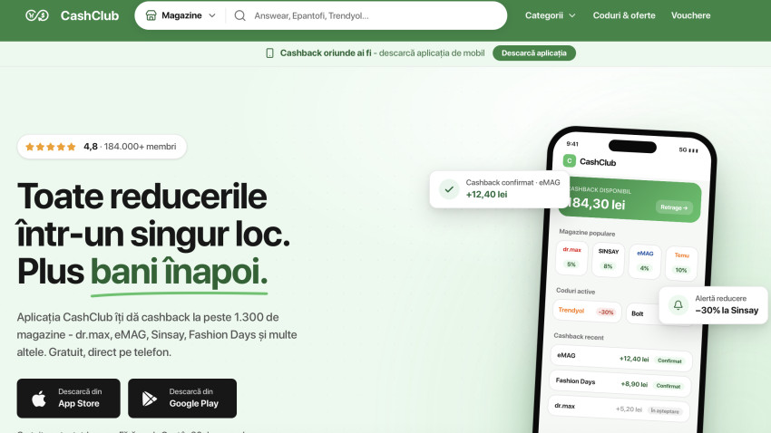 CashClub lansează o nouă versiune a platformei, după o creștere de 20% pe ambele linii de business