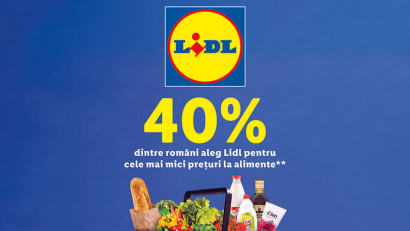 40% dintre români asociază Lidl cu cele mai mici prețuri la alimente, arată un studiu NielsenIQ