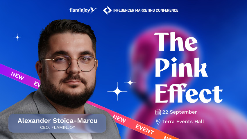 The Pink Effect: Cum transformă Flaminjoy un creator într-un întreg ecosistem media, la Influencer Marketing Conference 2026