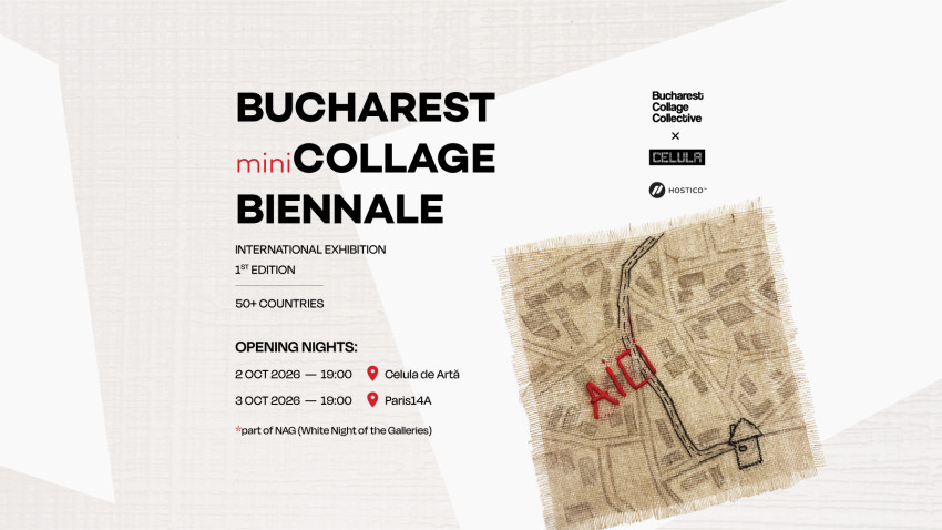 Bucharest miniCOLLAGE Biennale: 202 artiști din România și din străinătate, reuniți la București