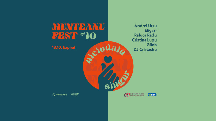Munteanu Fest sărbătorește 10 ediții pe 18 octombrie, în București, la Expirat Halele Carol