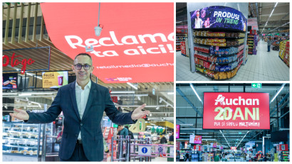 Auchan duce retail media la nivelul următor: prima intrare imersivă LED din retailul rom&acirc;nesc, &icirc;n Auchan Drumul Taberei