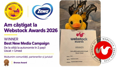 Desprecopii.MEDIA și Essity, premiate la Webstock Awards 2026