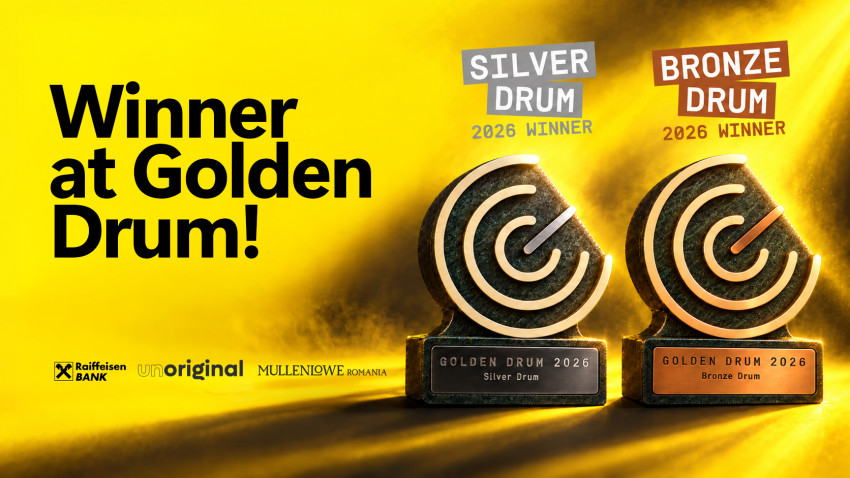 Campania unoriginal, creată de MullenLowe România împreună cu Raiffeisen Bank România, Silver și Bronze la Golden Drum 2026