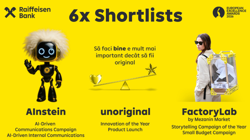 6 nominalizări pentru Raiffeisen Bank România la European Excellence Awards 2026