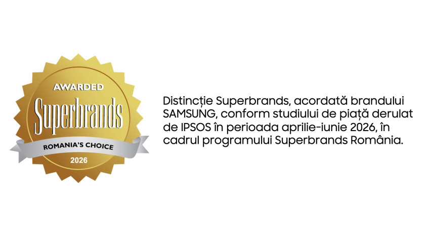Încrederea se construiește prin inovație: Samsung obține statutul Consumer Superbrand România 2026–2027