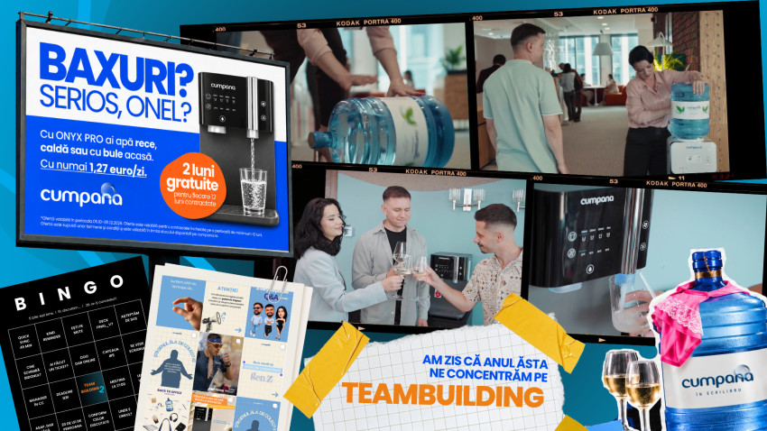 Cumpăna se reinventează printr-o campanie curajoasă care transformă viața corporate în teritoriu de brand, alături de Teambuilding 2