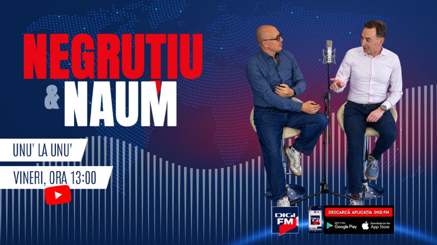 Florin Negruțiu și Radu Naum, față în față la masa dezbaterii, într-o nouă emisiune marca Digi FM